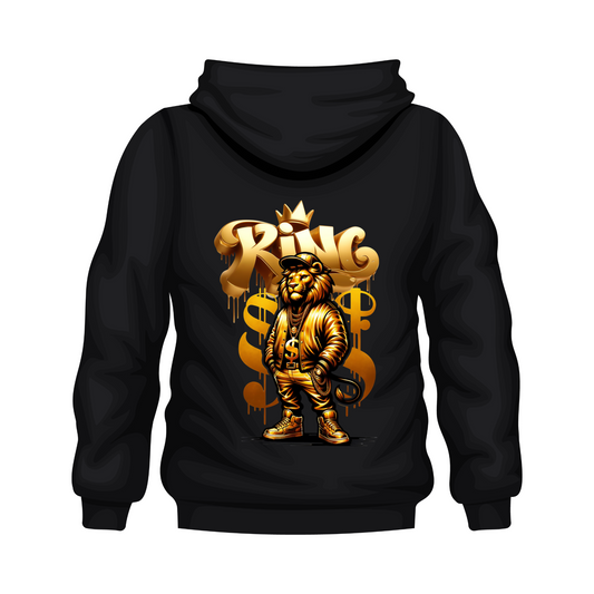 King Hoodie-Gold Back Design