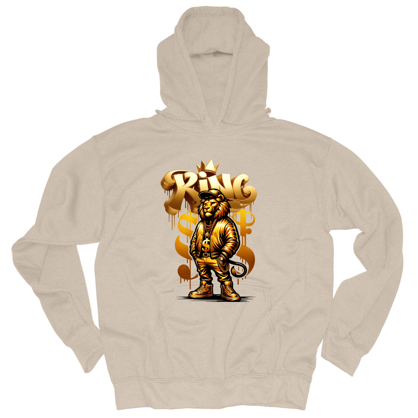 King Hoodie-Gold Front Design