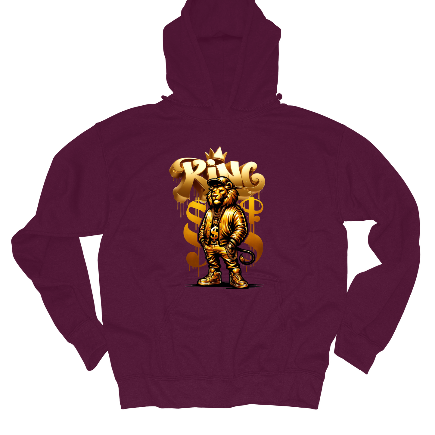 King Hoodie-Gold Front Design