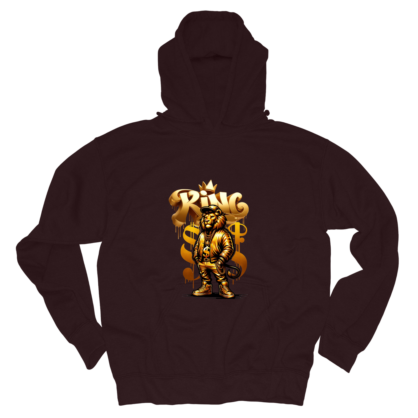 King Hoodie-Gold Front Design